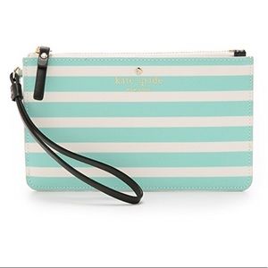 Kate Spade Striped Wristlet